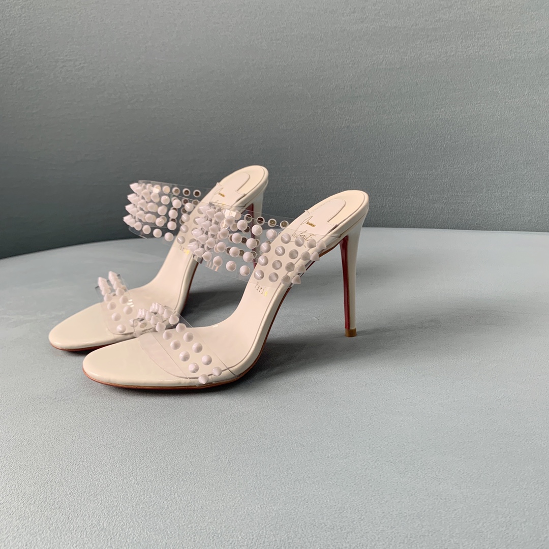 Ch**an louboutin flip spikes sandals