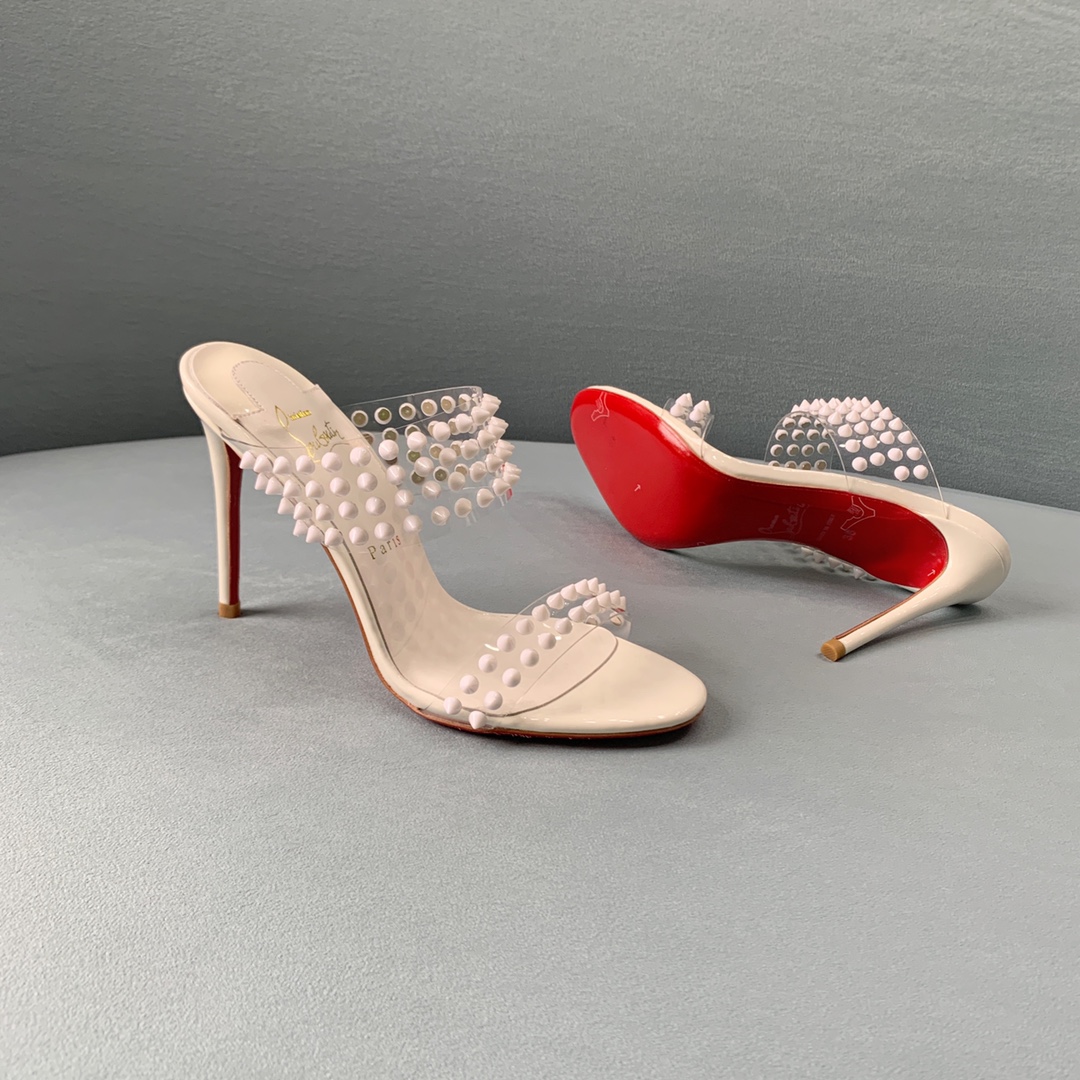 Ch**an louboutin flip spikes sandals