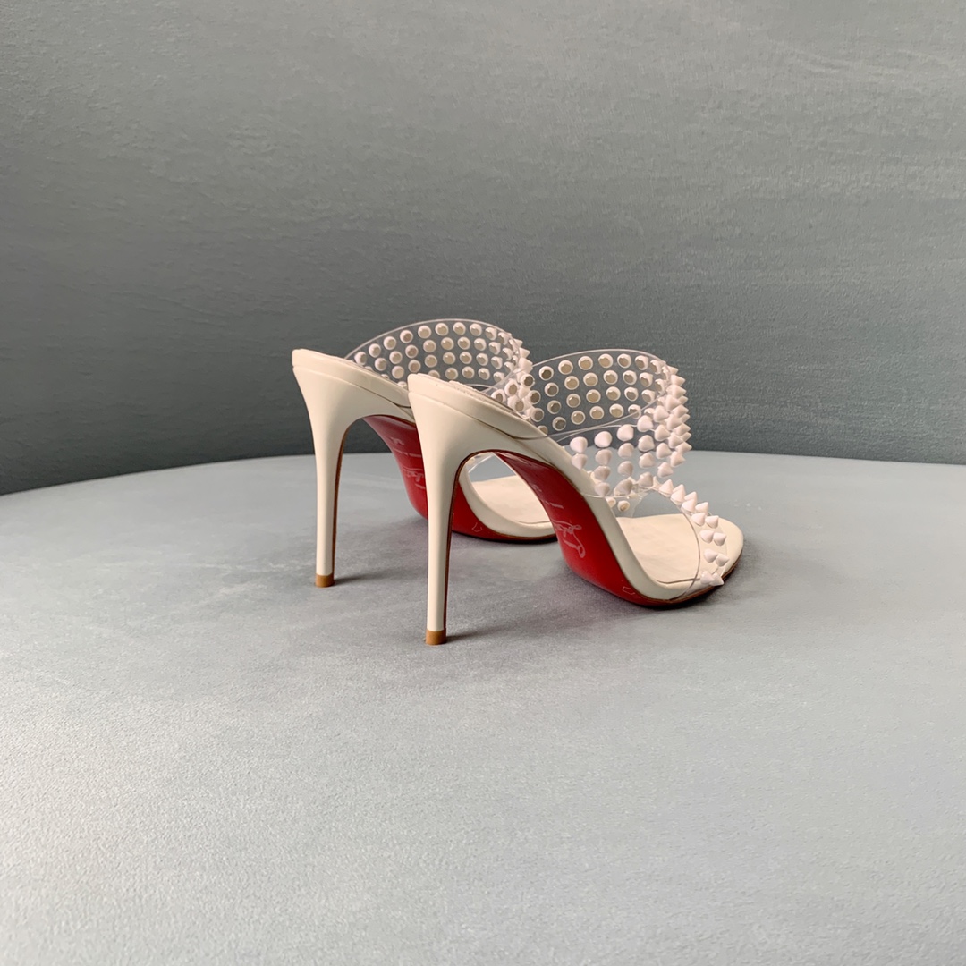 Ch**an louboutin flip spikes sandals