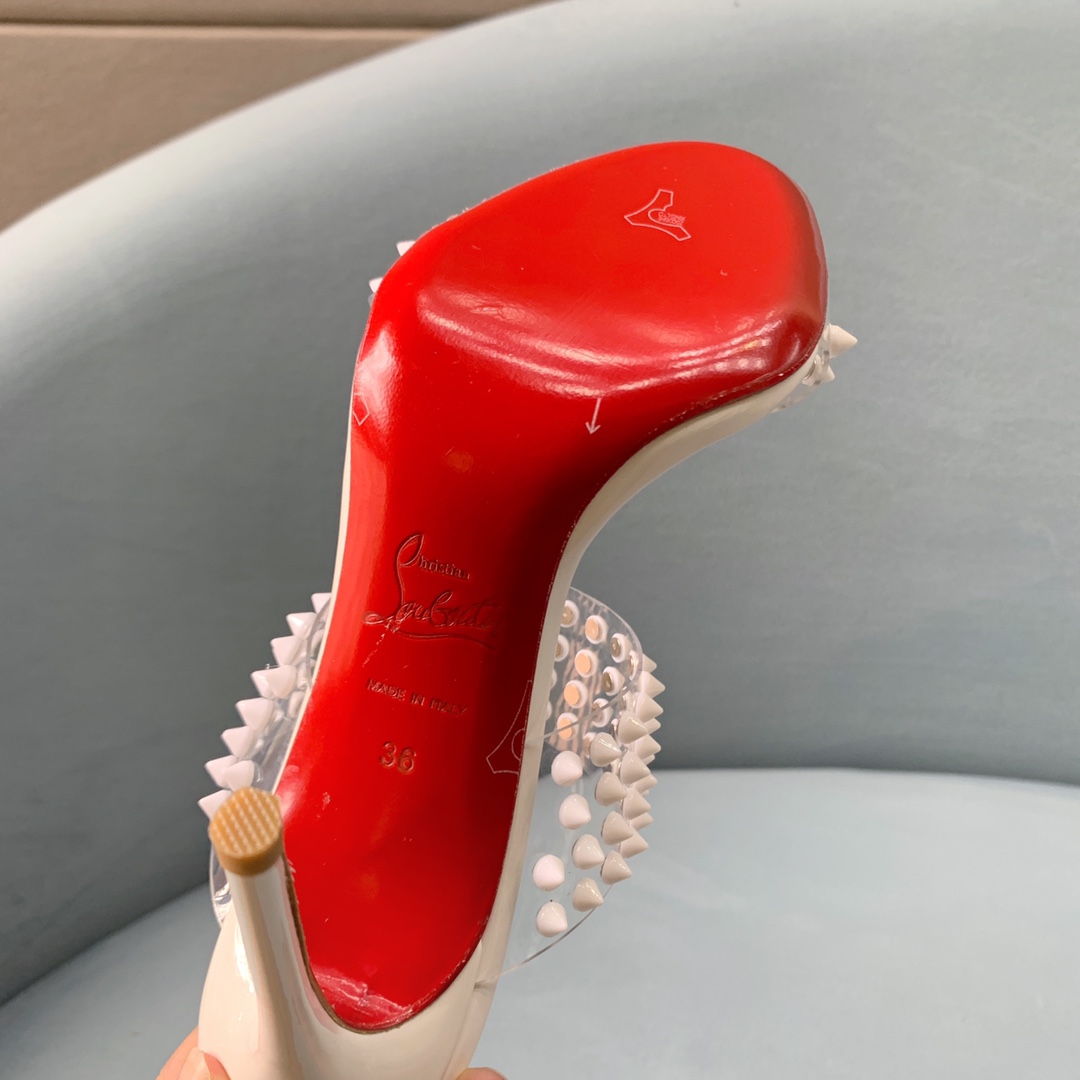 Ch**an louboutin flip spikes sandals