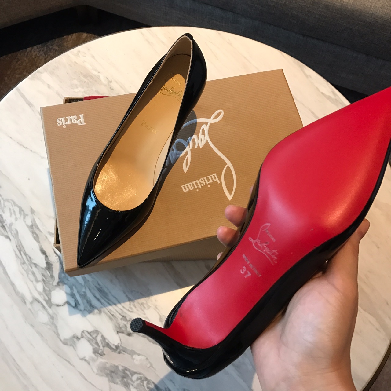 Ch**an louboutin iriza high heels