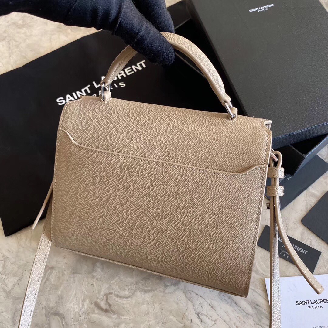 CASSANDRA MONOGRAM CLASP BAG IN MATTE PYTHON