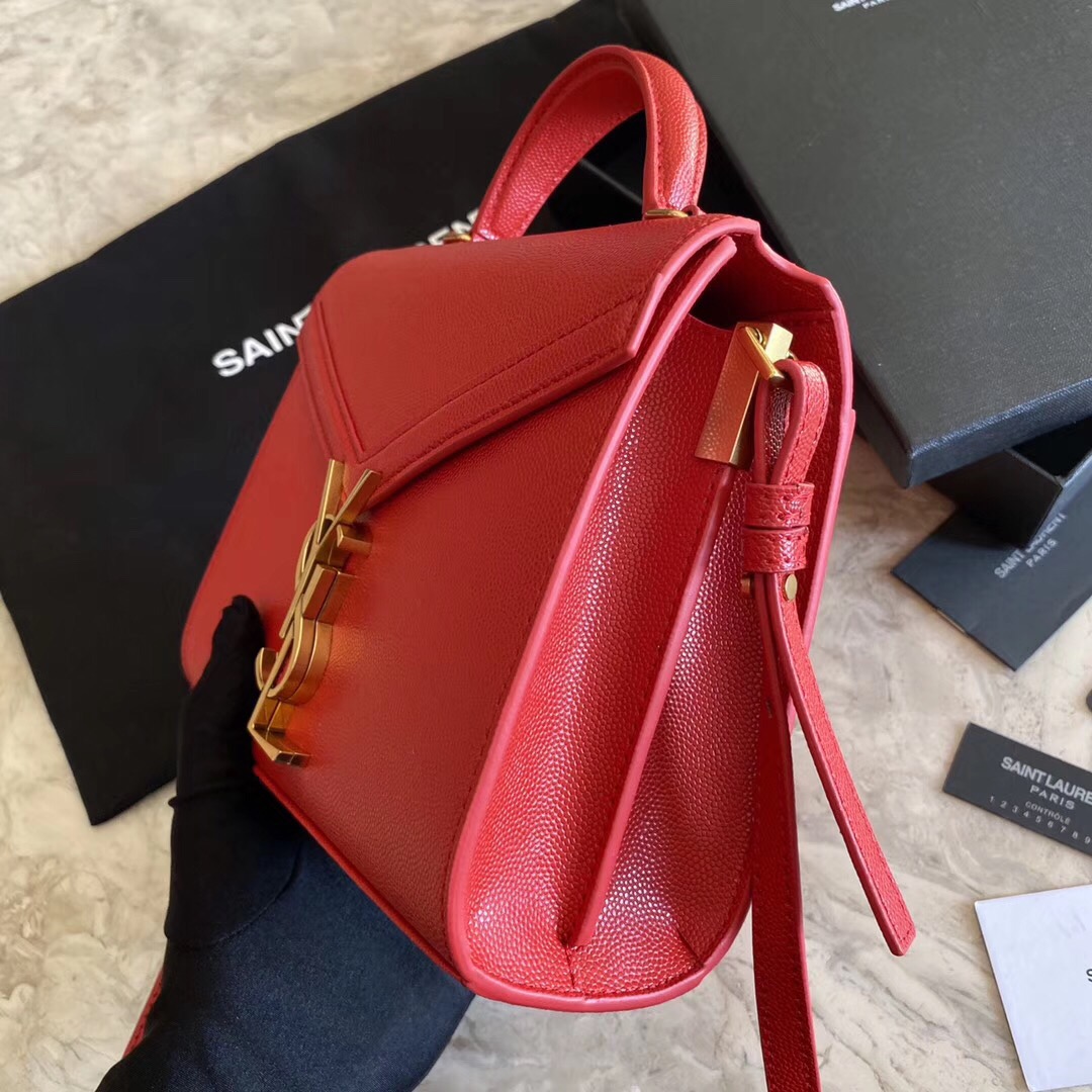 CASSANDRA MONOGRAM CLASP BAG IN MATTE PYTHON
