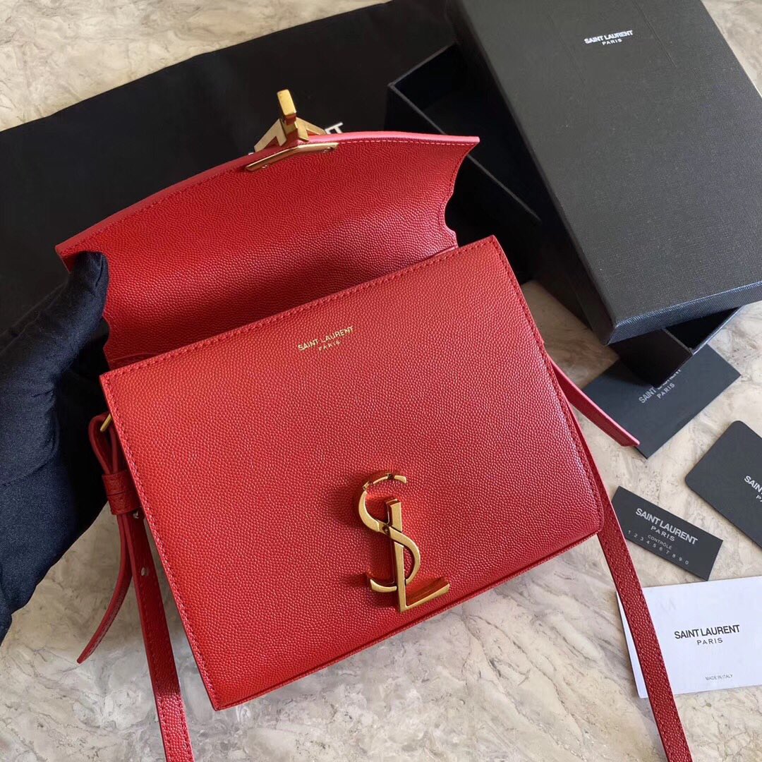 CASSANDRA MONOGRAM CLASP BAG IN MATTE PYTHON