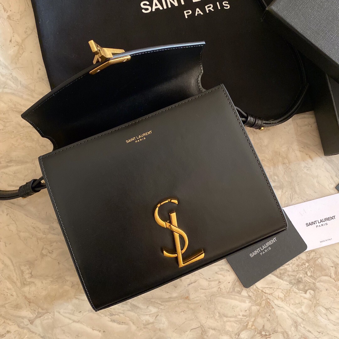 CASSANDRA MONOGRAM CLASP BAG IN MATTE PYTHON
