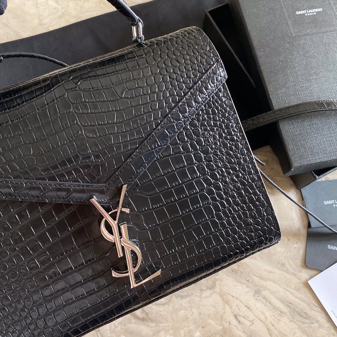 CASSANDRA MONOGRAM CLASP BAG IN MATTE PYTHON