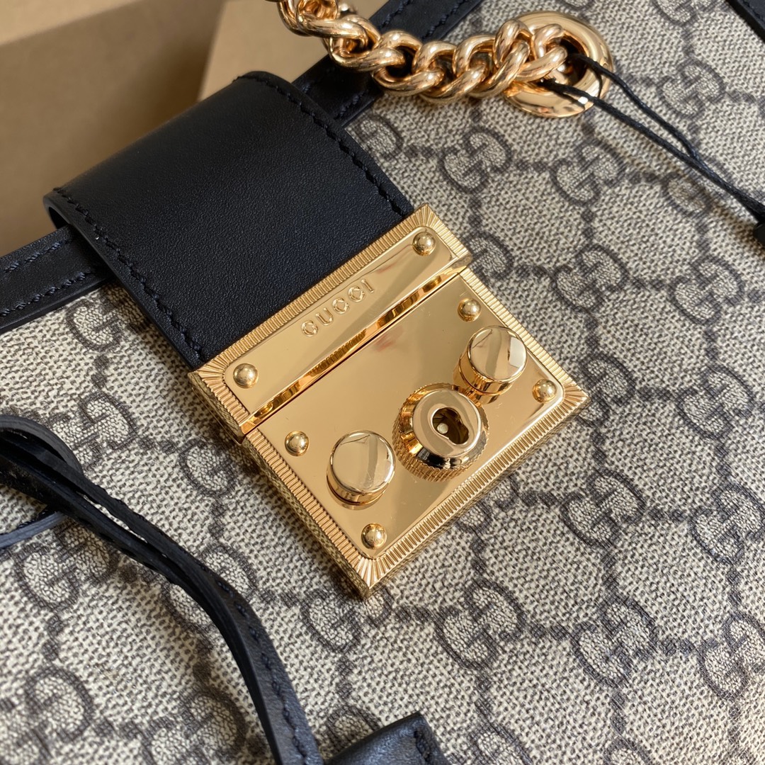 G*u*i padlock small shoulder bag