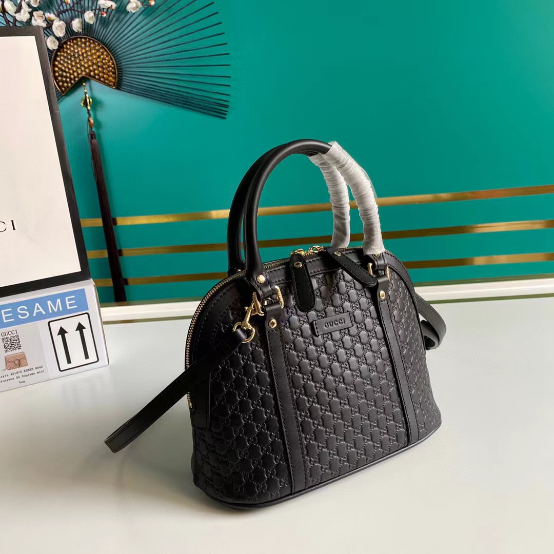 G*u*i micro gg leather mini dome crossbody bag