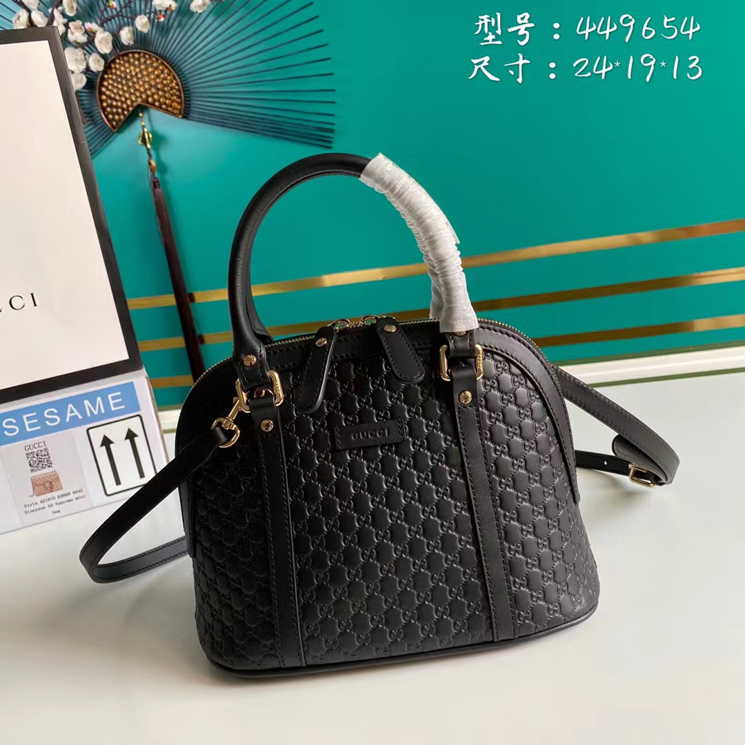 G*u*i micro gg leather mini dome crossbody bag