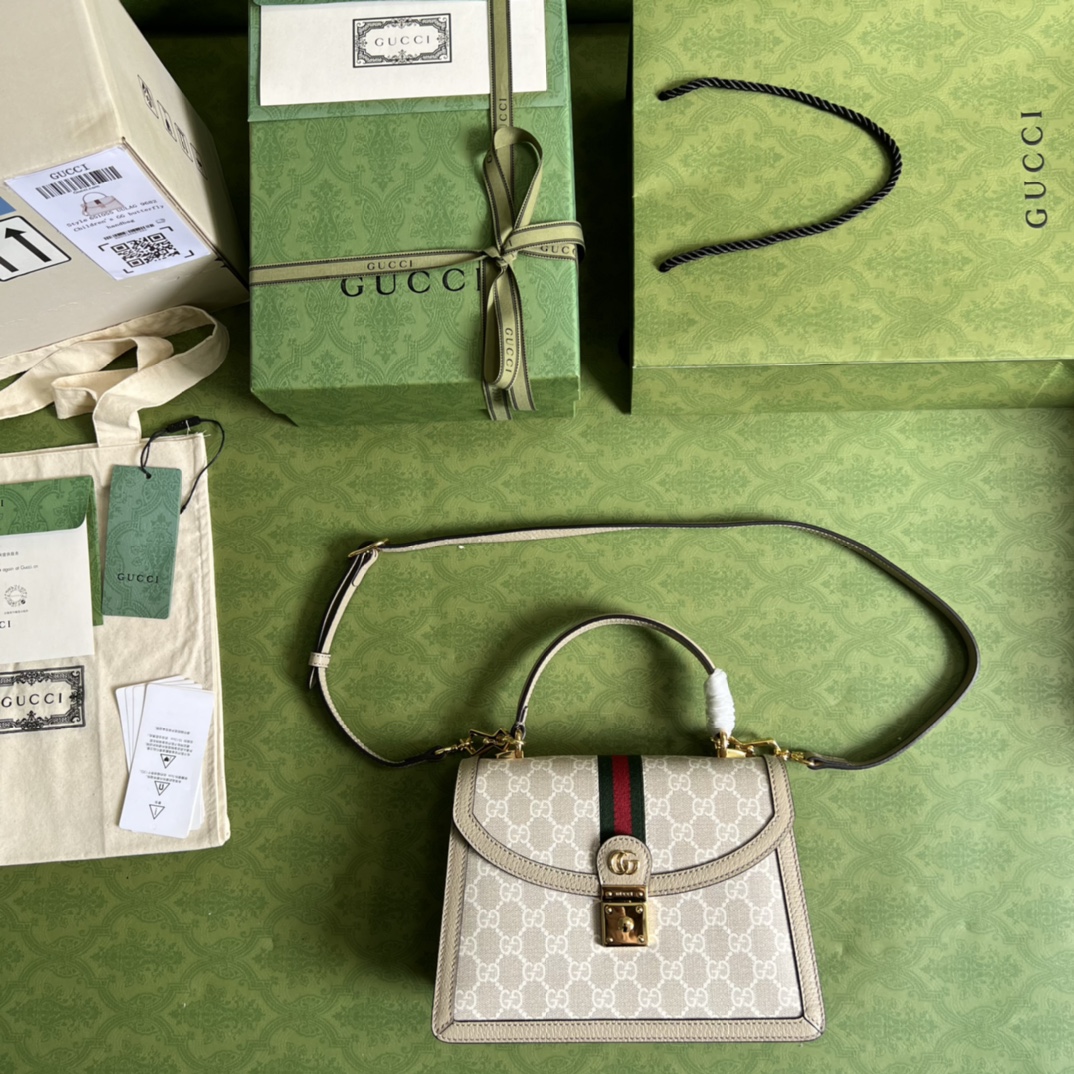 Ophidia small top handle bag with Web