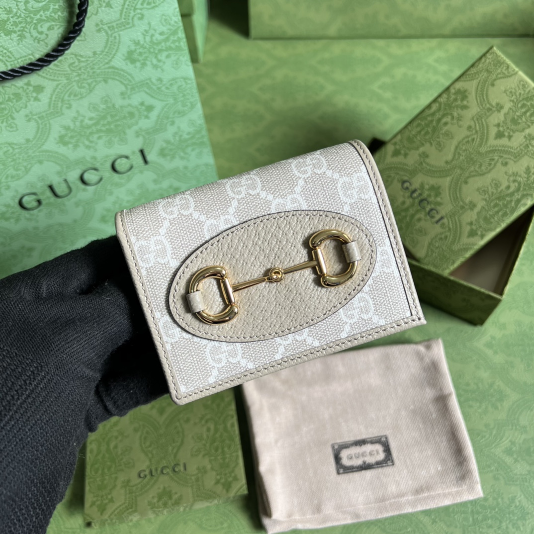 G*u*i horsebit 1955 card case wallet