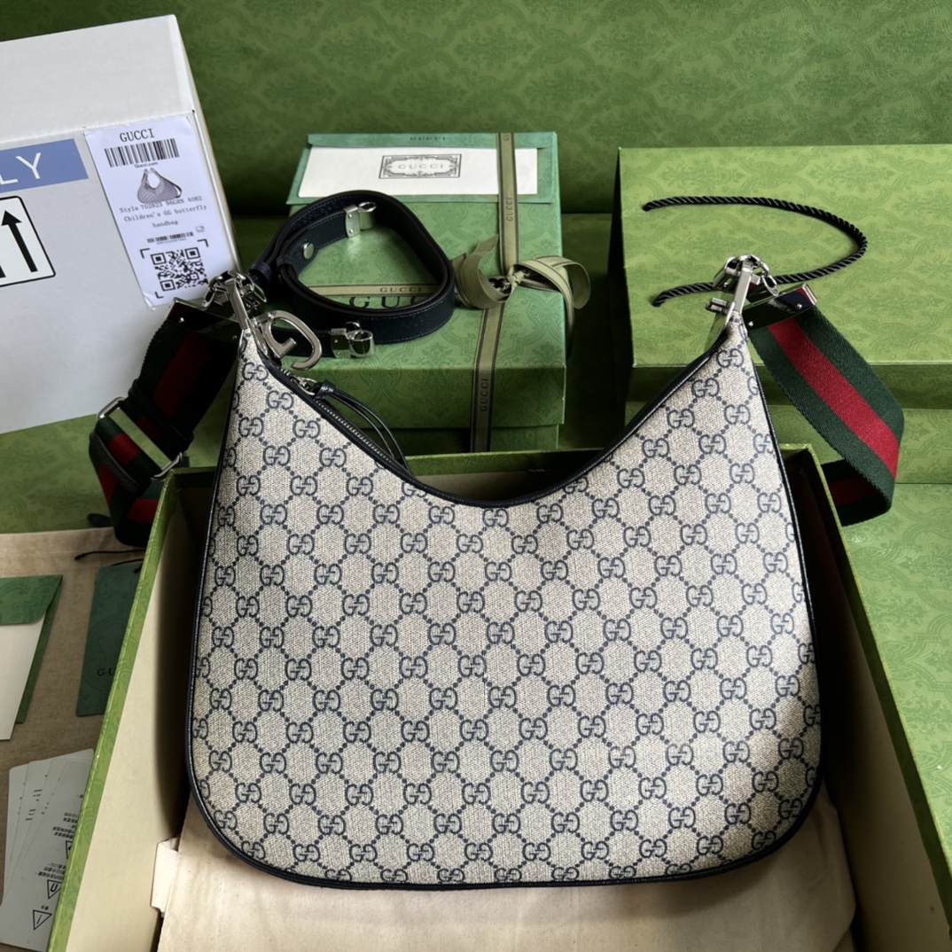 G*u*i attache large shoulder bag