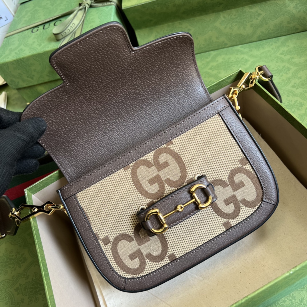 G*u*i horsebit 1955 jumbo gg mini bag
