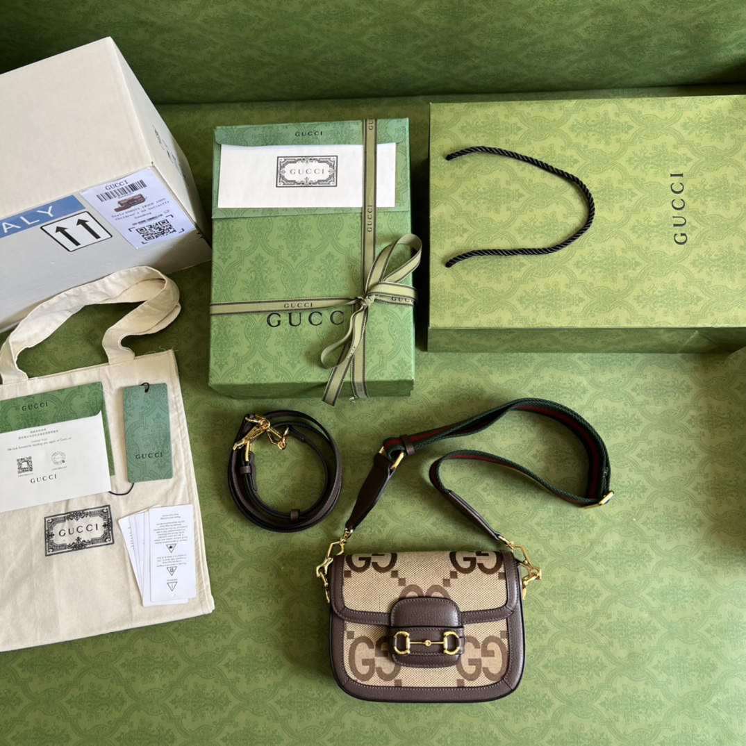 G*u*i horsebit 1955 jumbo gg mini bag