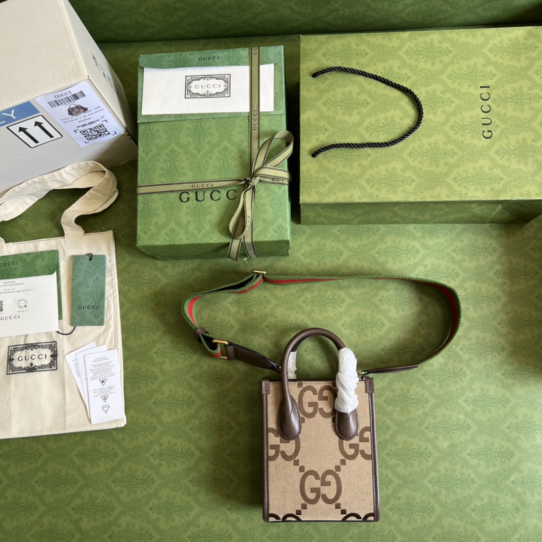 Mini tote bag with Interlocking G