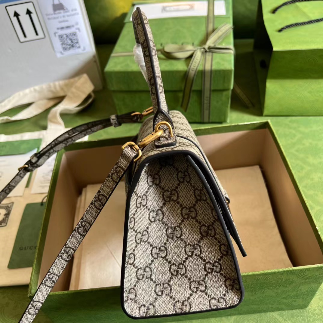 G*u*i x ba*len*cia*ga the hacker project small hourglass bag beige