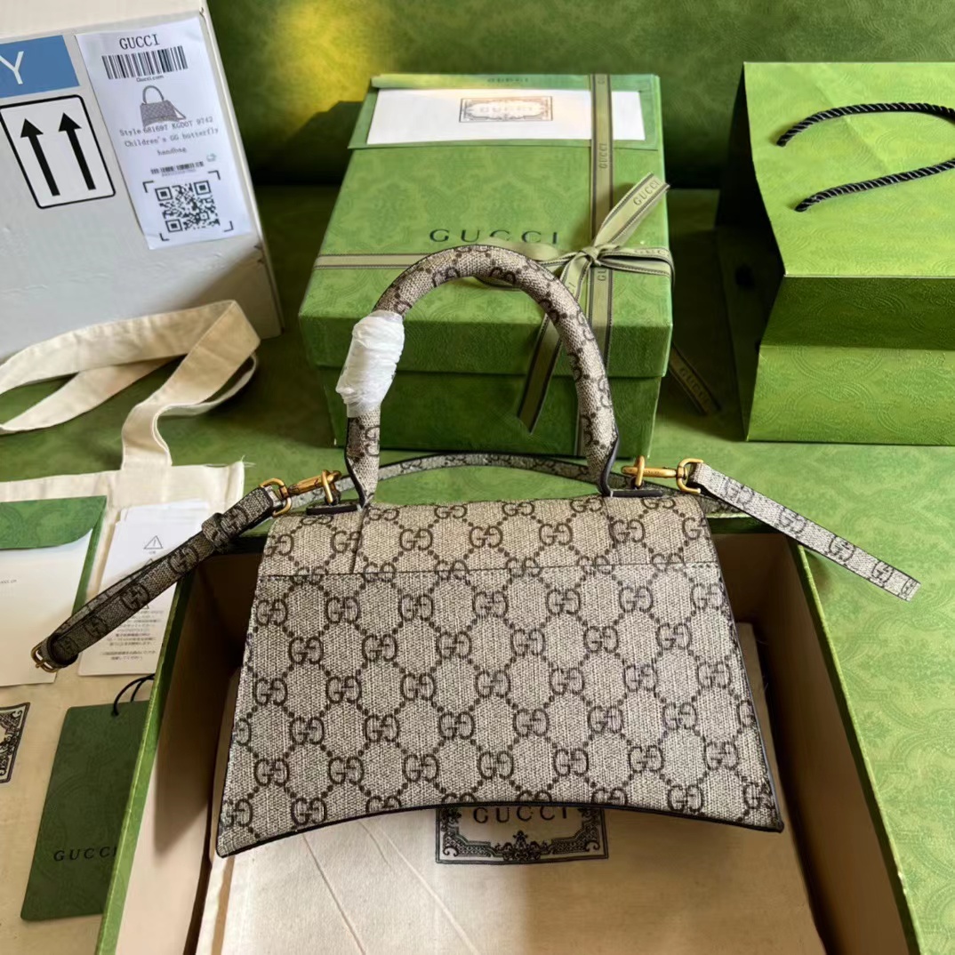 G*u*i x ba*len*cia*ga the hacker project small hourglass bag beige
