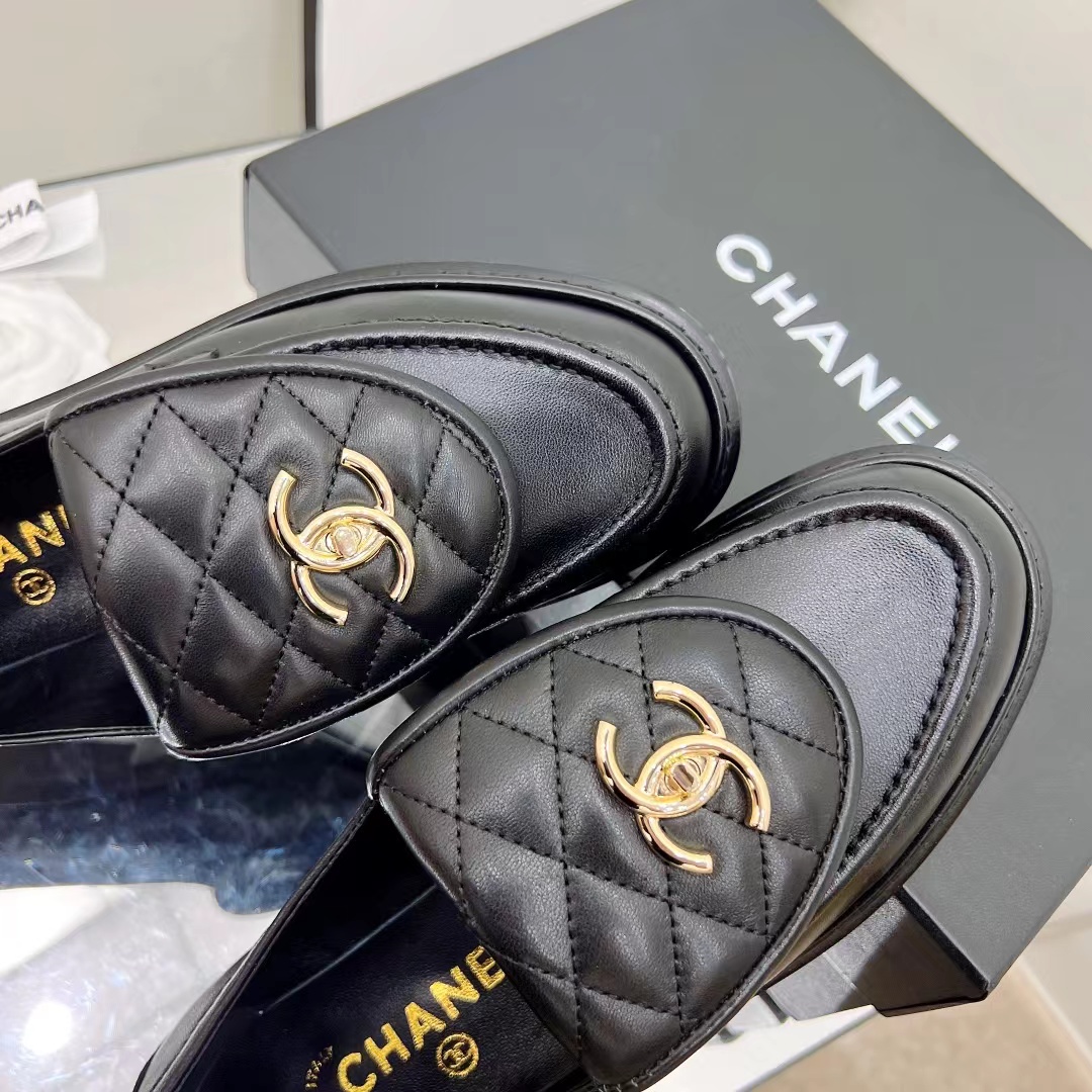 Ch*el cc classic loafers