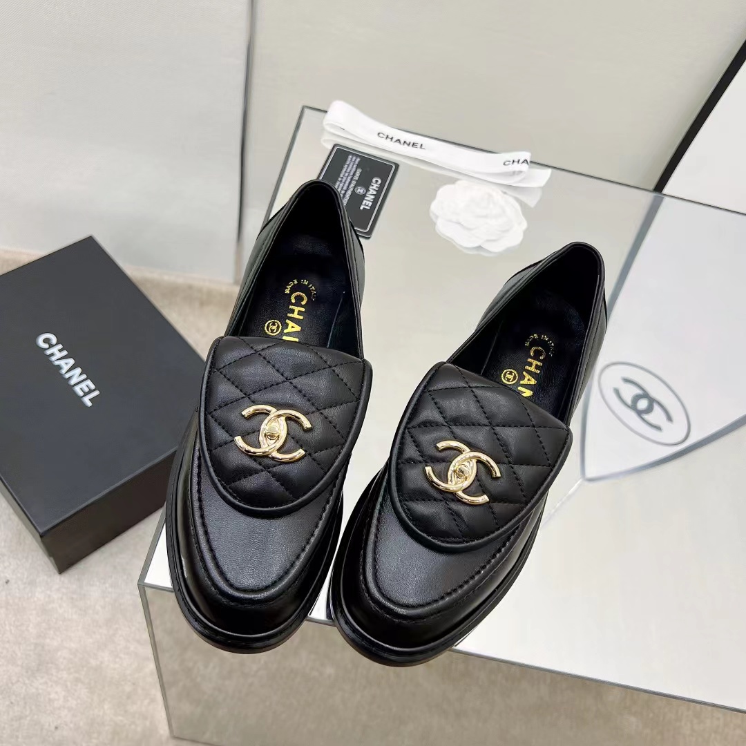 Ch*el cc classic loafers