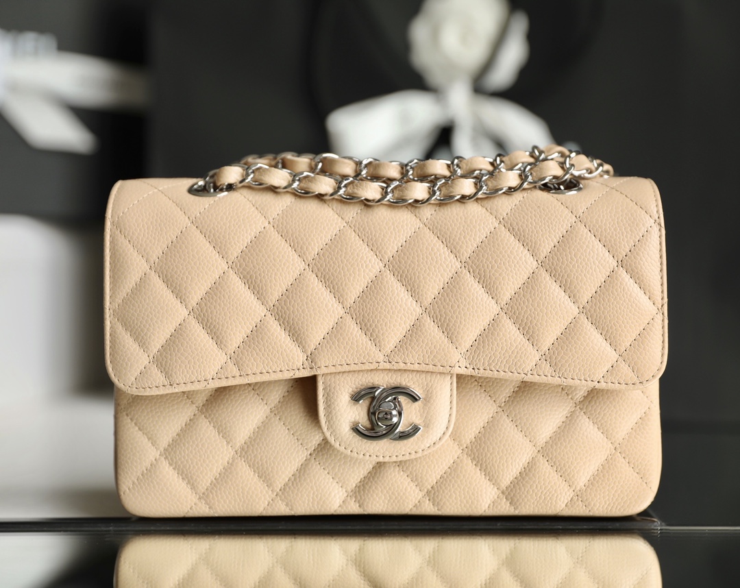 Ch*el small classic flap bag