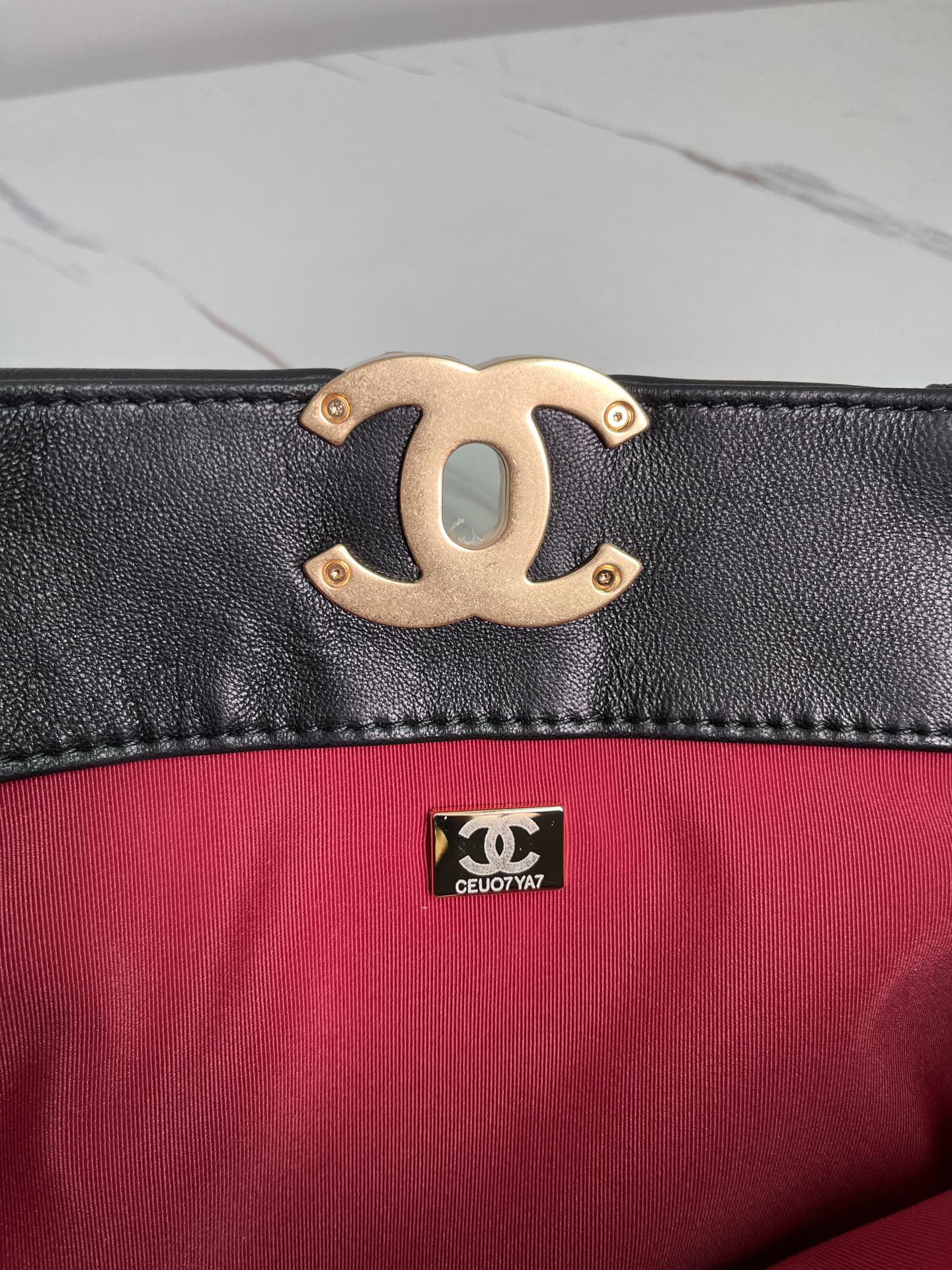 Ch*el 19 shopping bag