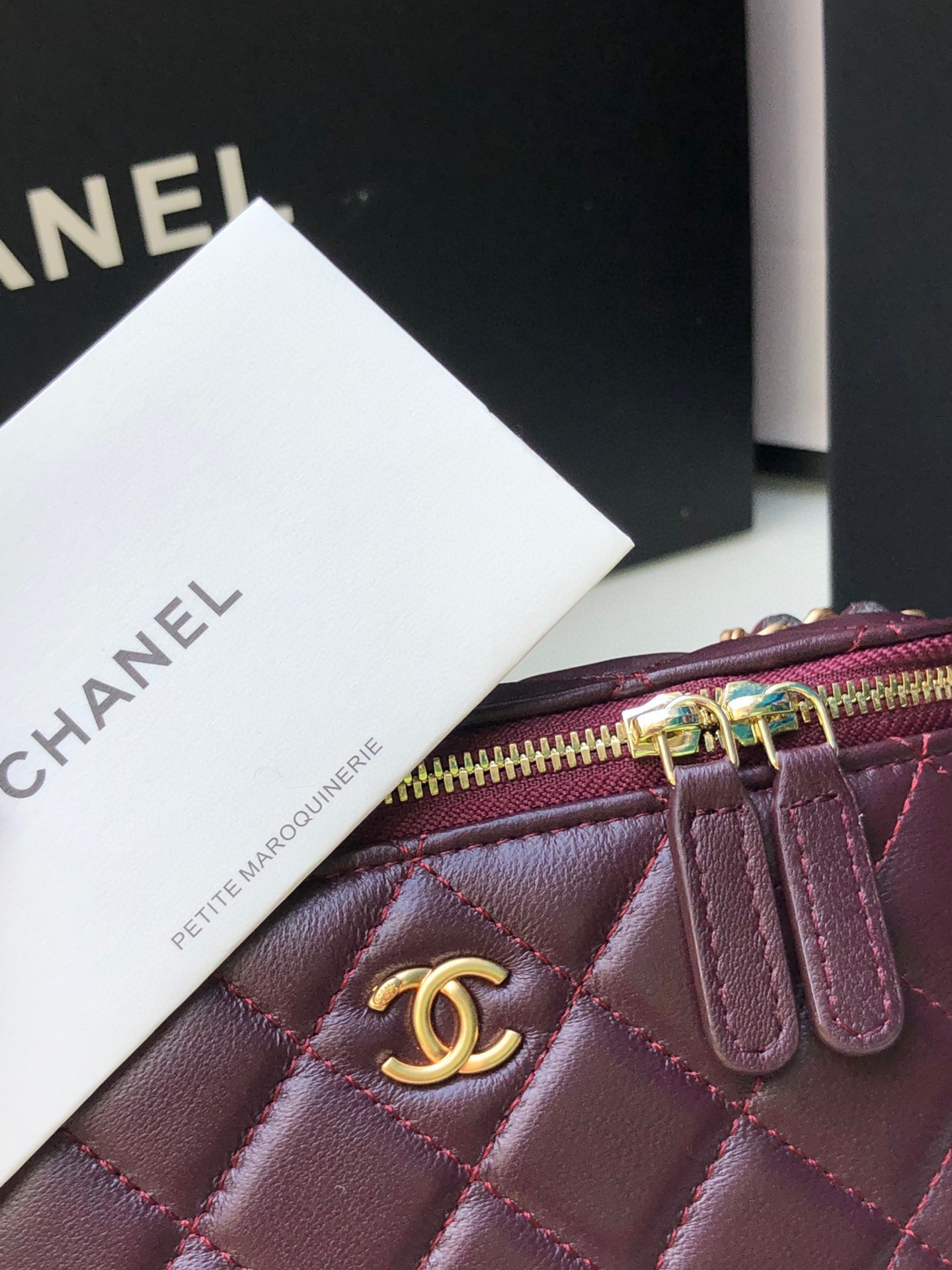 Ch*el classic vanity 22c bag with chain