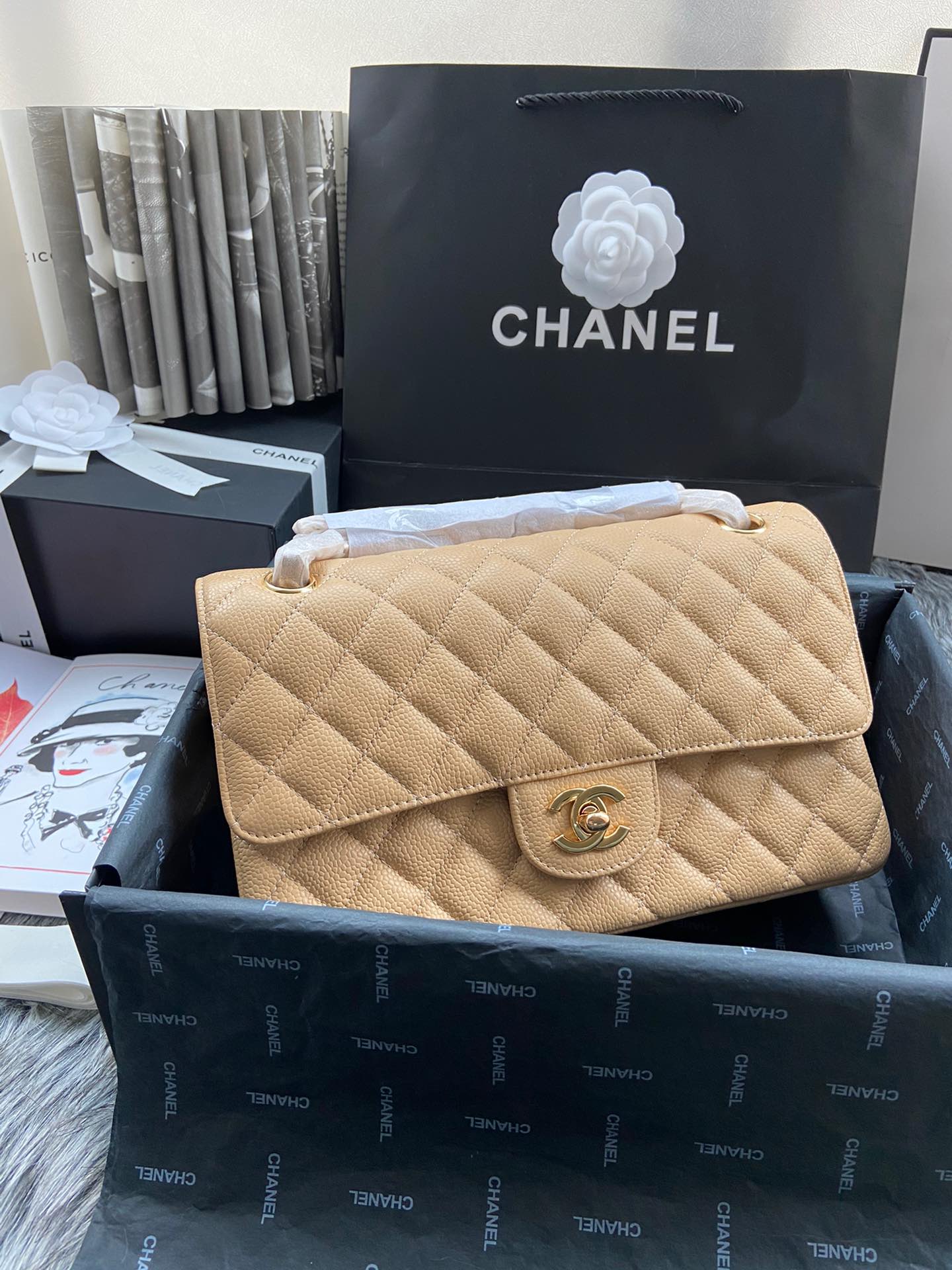 Ch*el flap bag