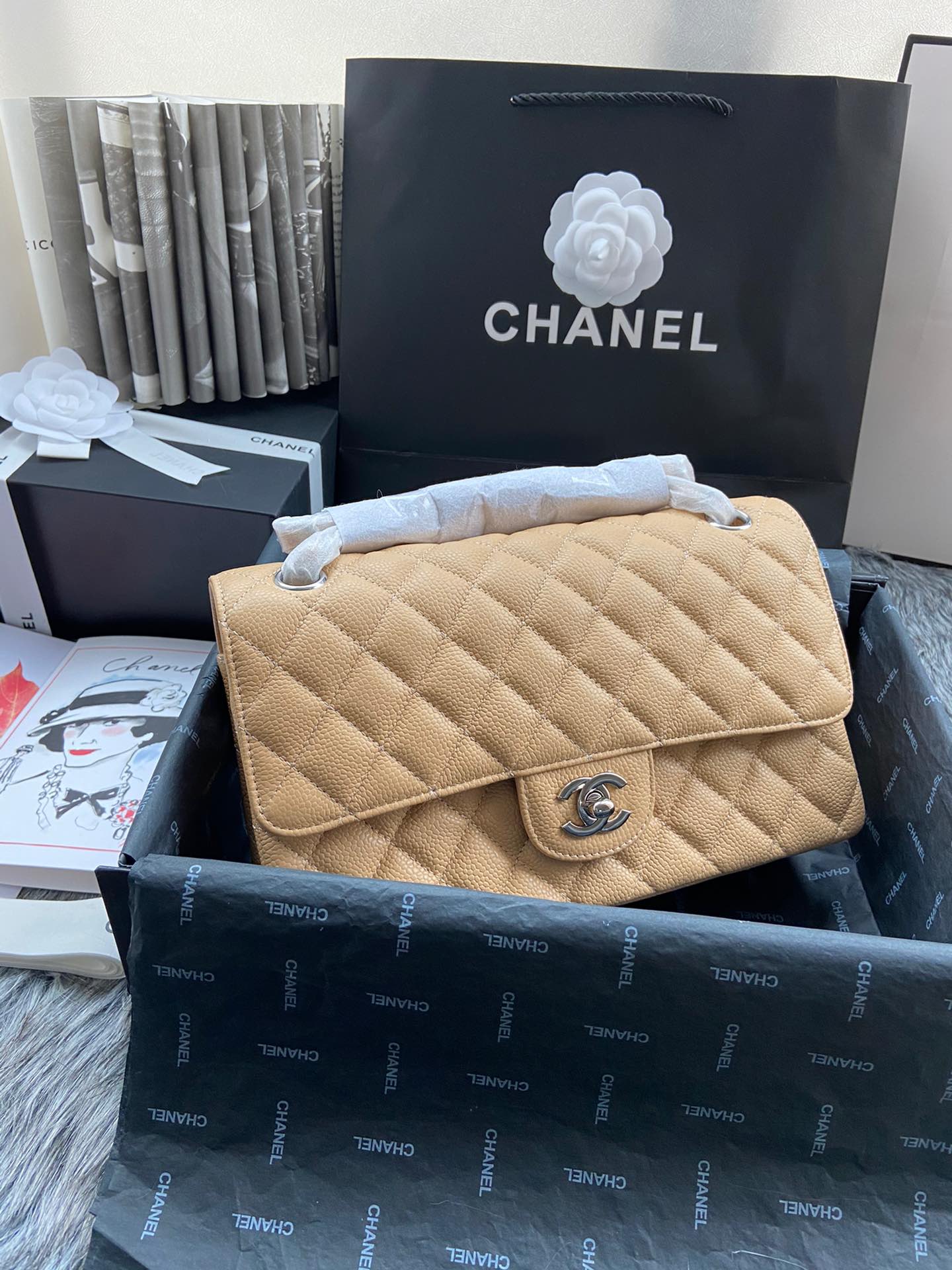 Ch*el flap bag