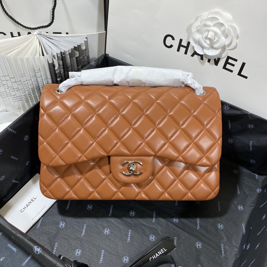 Ch*el flap bag large