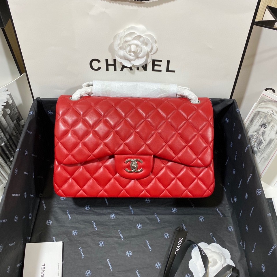 Ch*el flap bag large
