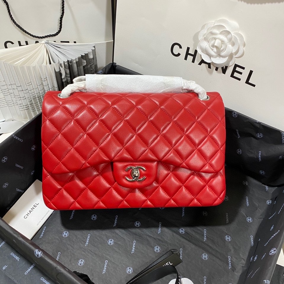 Ch*el flap bag large