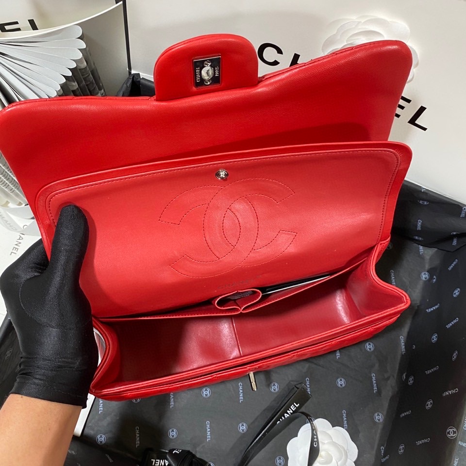Ch*el flap bag large