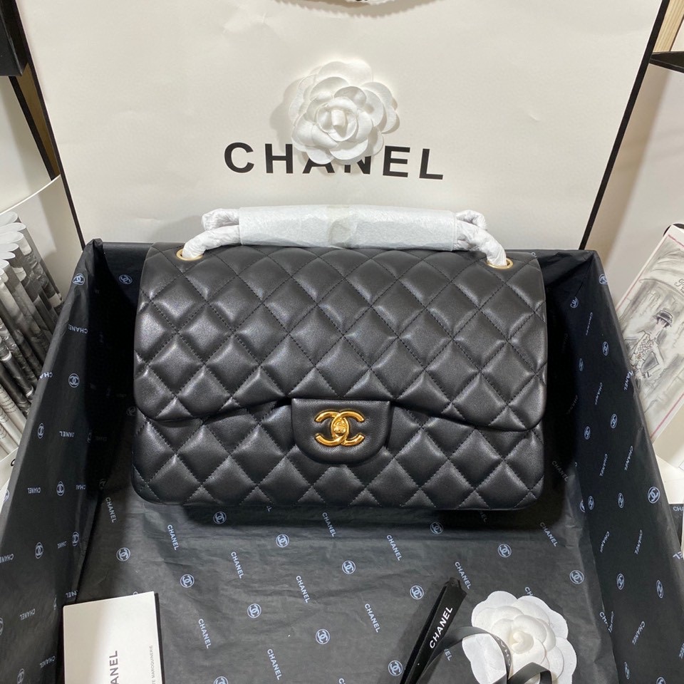 Ch*el flap bag large