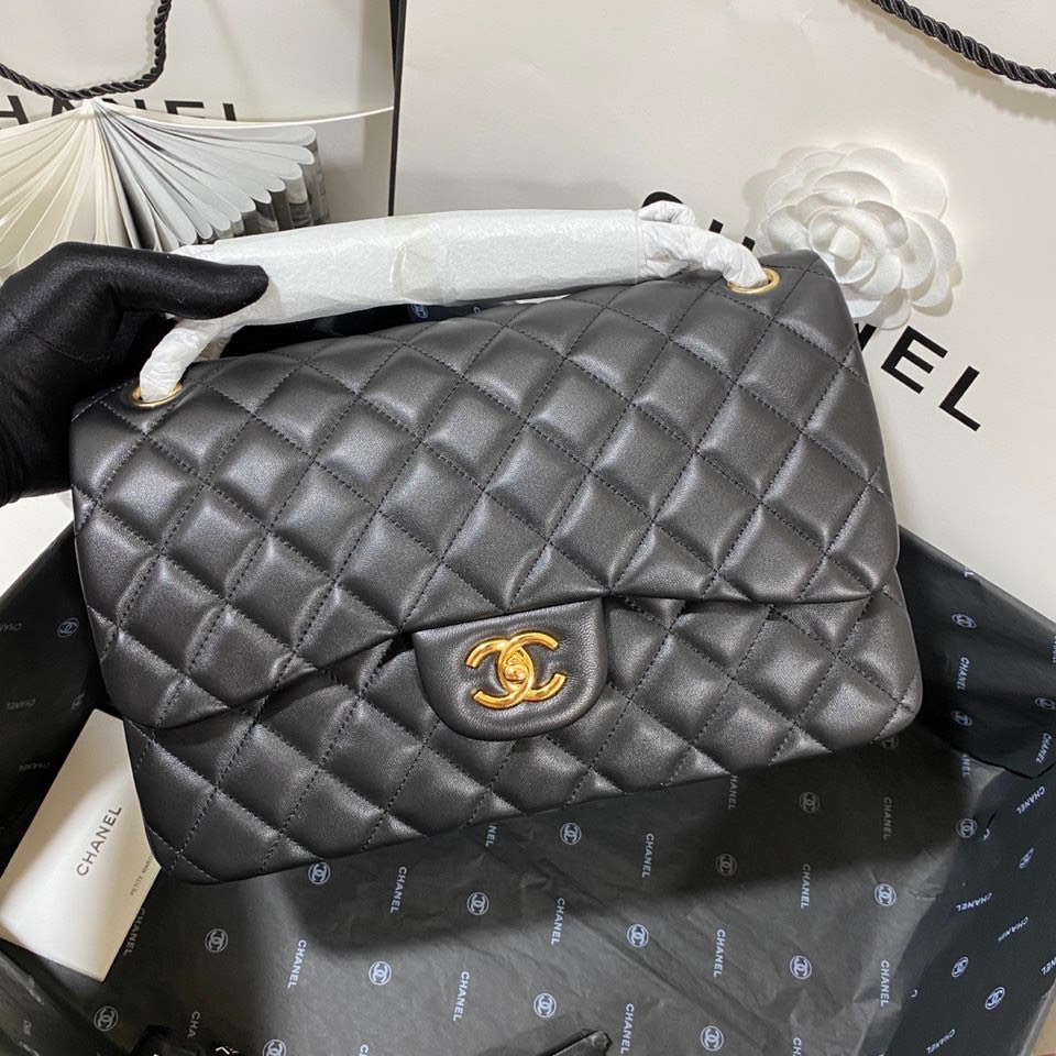 Ch*el flap bag large