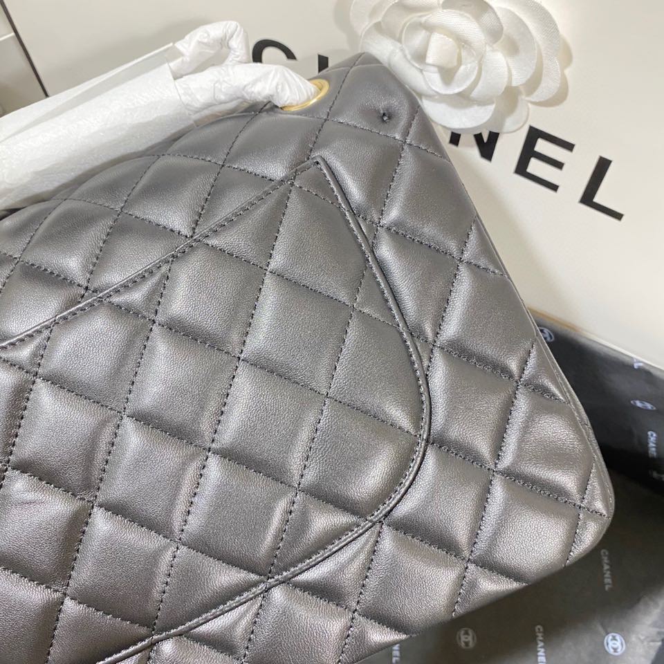 Ch*el flap bag large