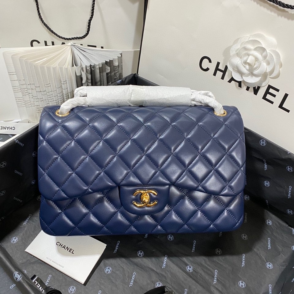 Ch*el flap bag large