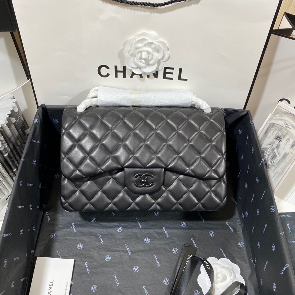 Ch*el flap bag large