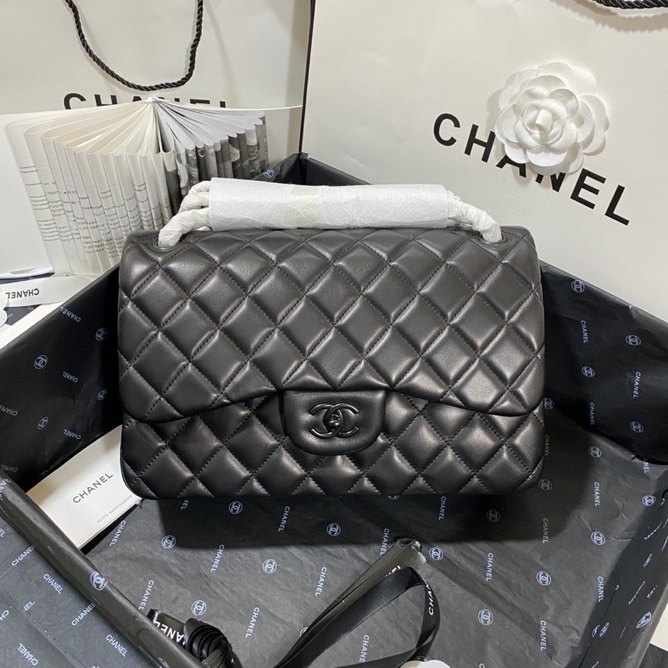 Ch*el flap bag large