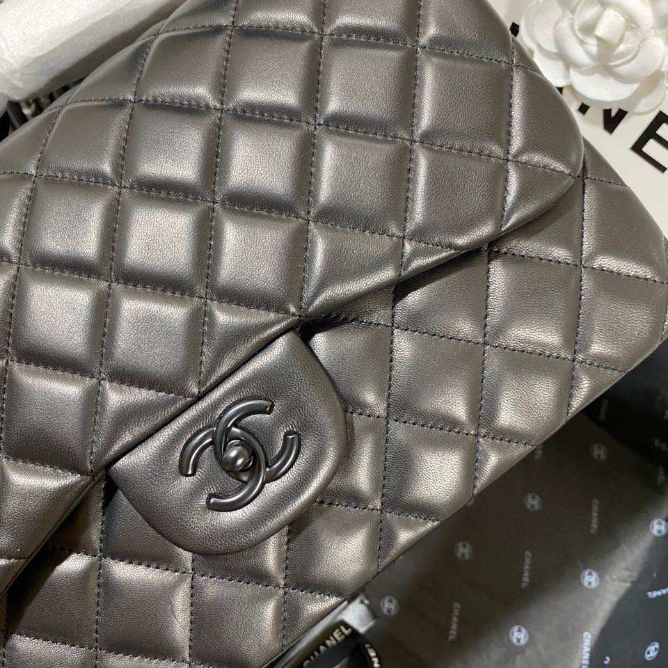 Ch*el flap bag large