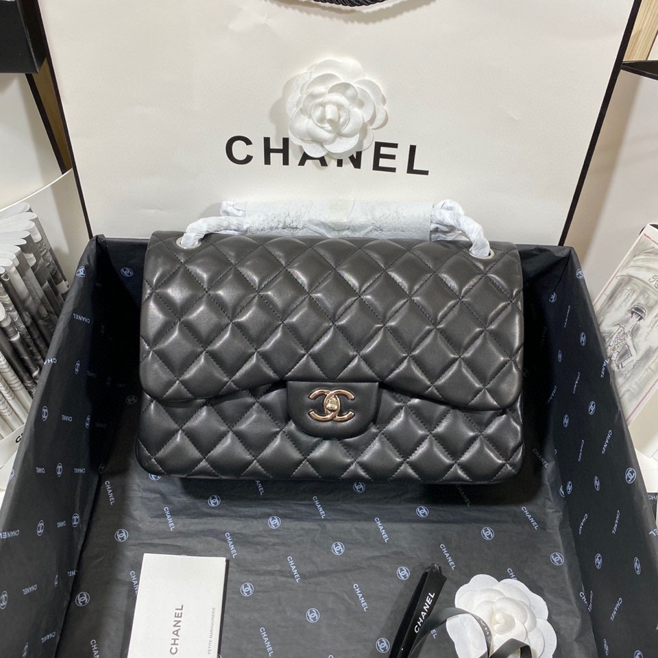 Ch*el flap bag large
