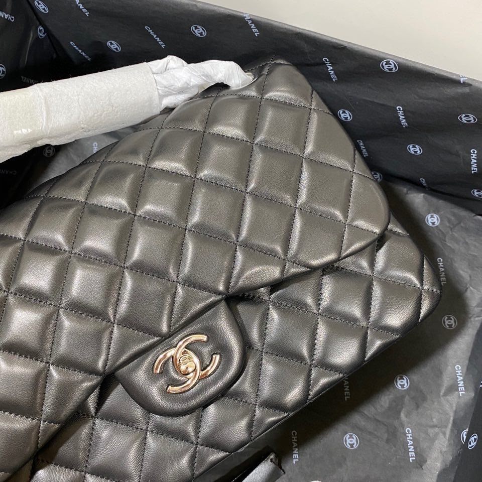 Ch*el flap bag large