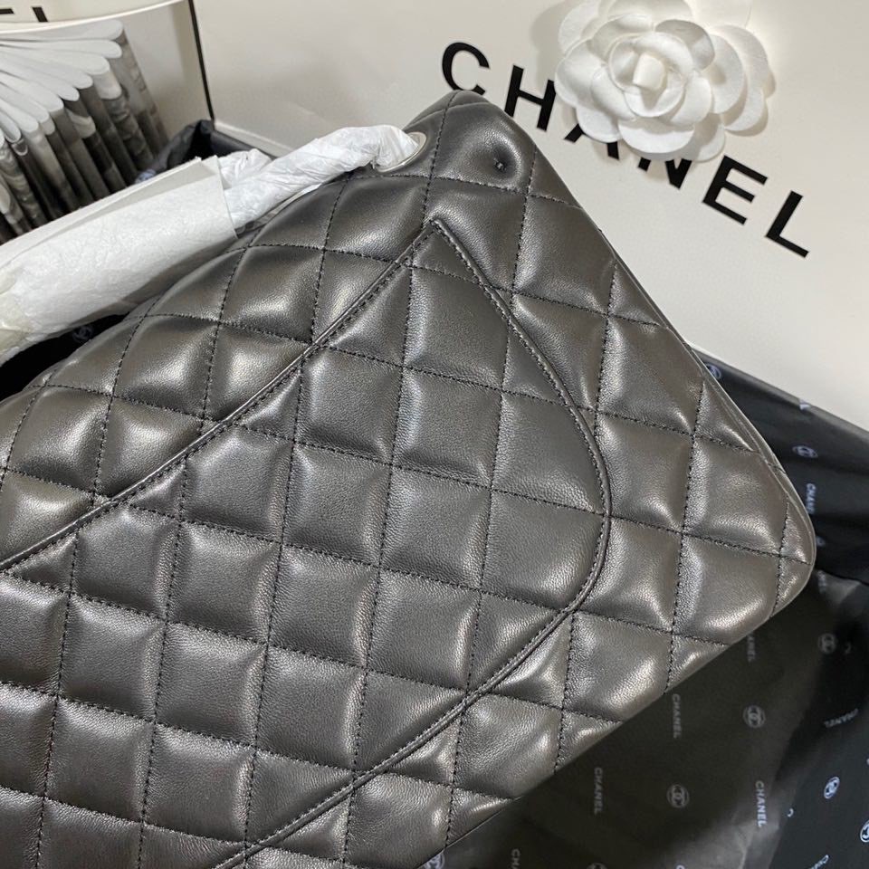 Ch*el flap bag large