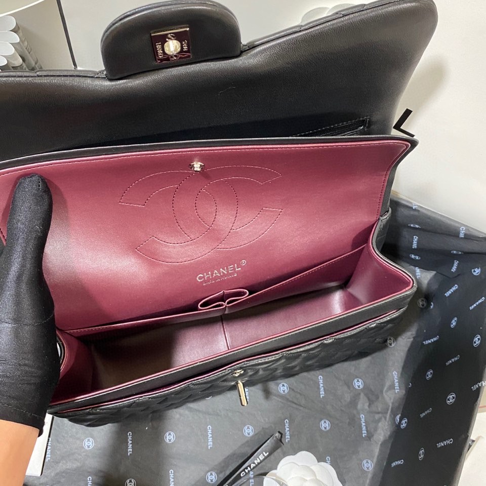 Ch*el flap bag large