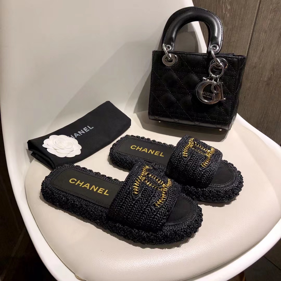 Ch*el honey slippers