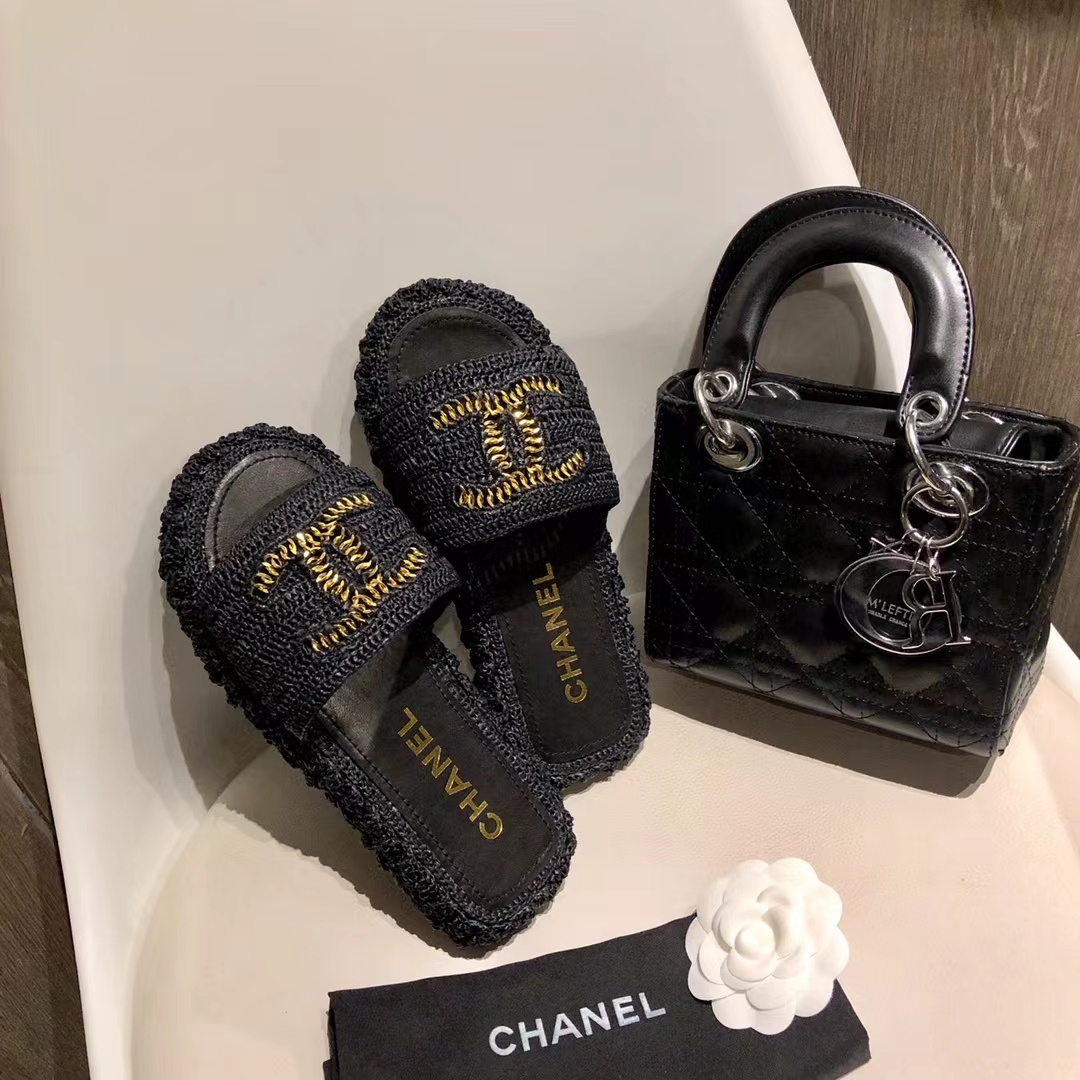 Ch*el honey slippers