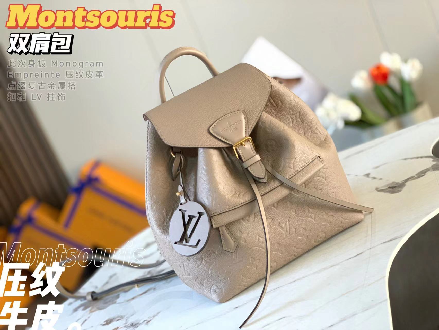 LV montsouris backpack–Top Quality Version