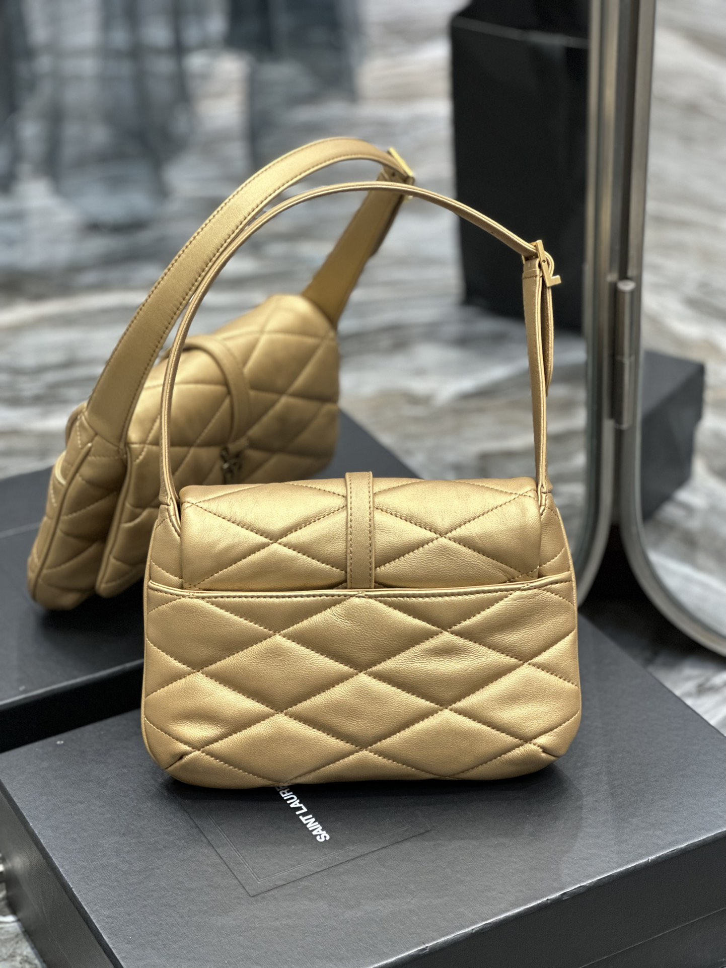 LE 57 HOBO BAG IN QUILTED LAMBSKIN