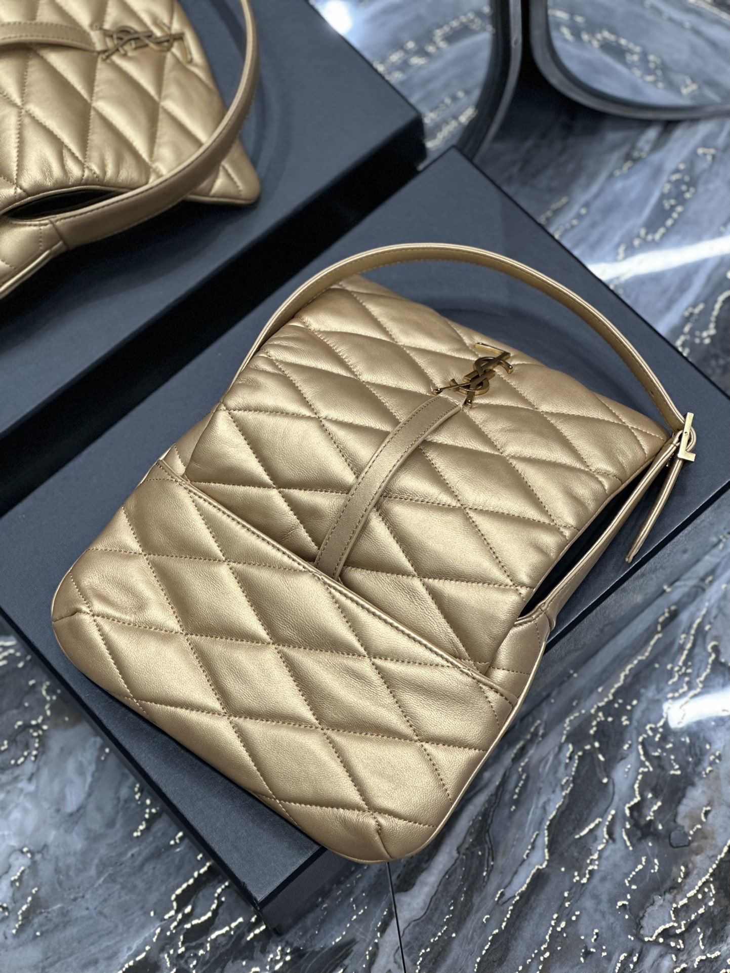 LE 57 HOBO BAG IN QUILTED LAMBSKIN