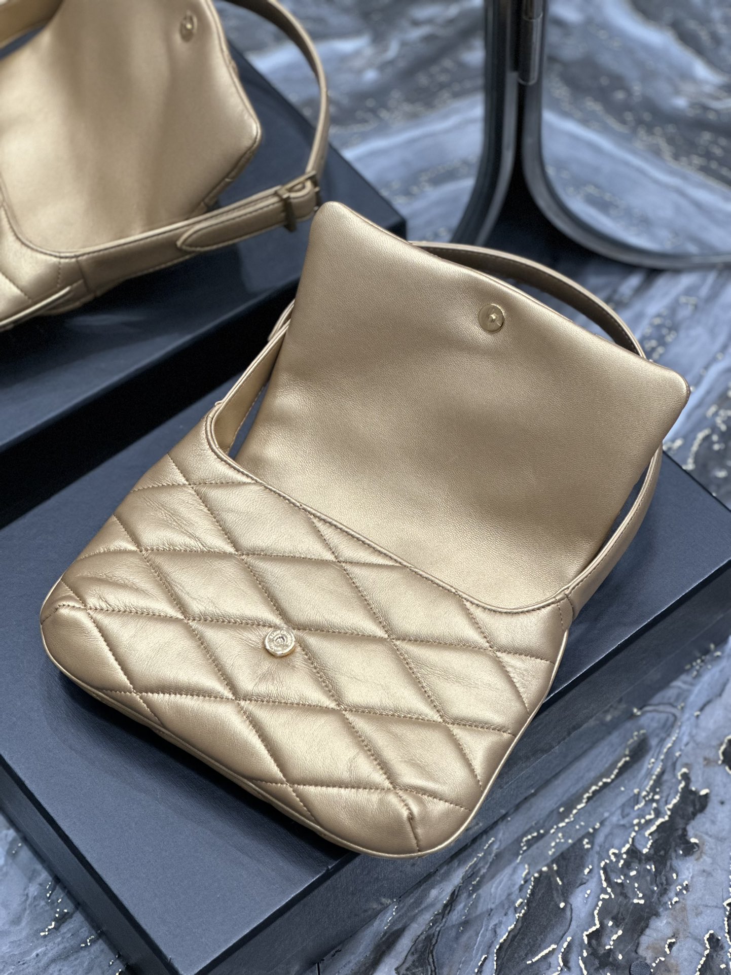 LE 57 HOBO BAG IN QUILTED LAMBSKIN