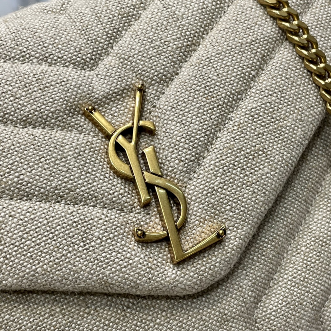 LOULOU SMALL CHAIN BAG IN QUILTED “Y” LEATHER